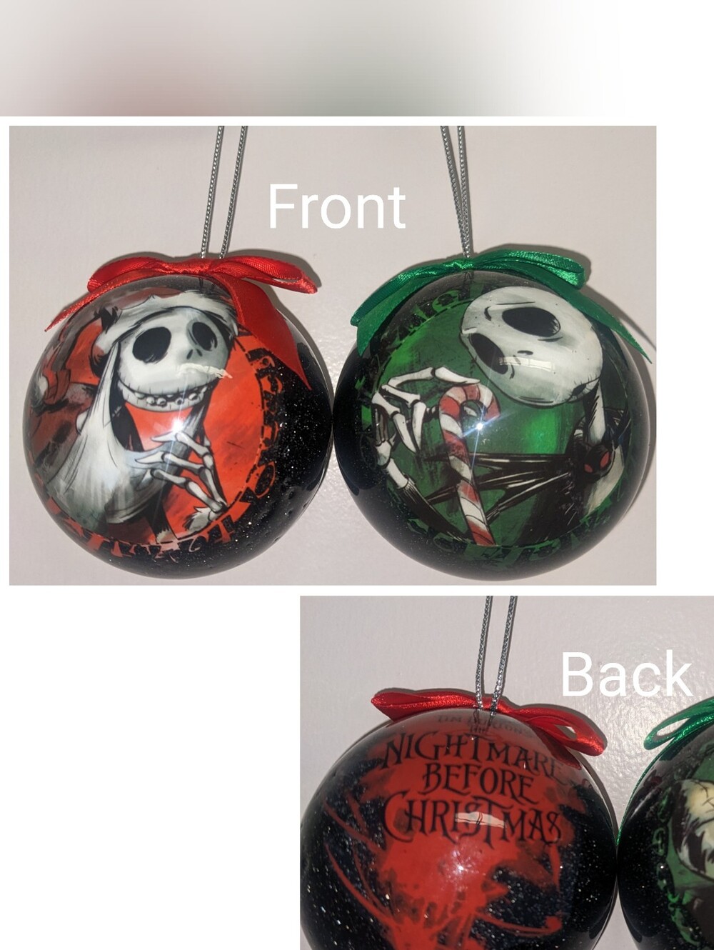 Set Of 7 Nightmare Before Christmas Ornaments